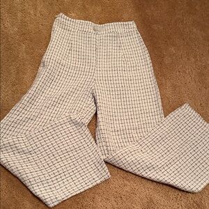 SHEIN Blue and White Wide Leg Pants